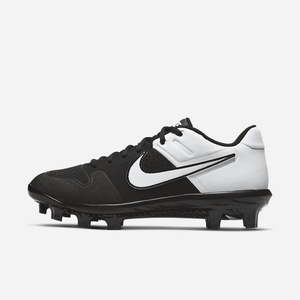 Crampon Baseball Nike Alpha Huarache Varsity Low MCS Noir 5723-894 Black/White Homme | UOW-99678927